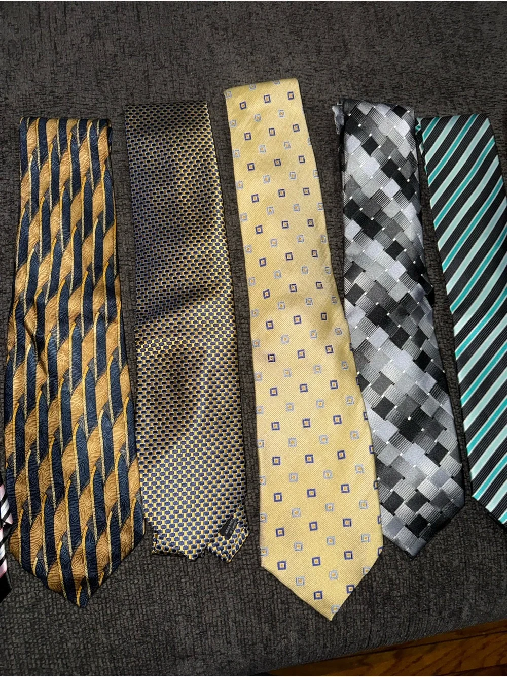 8 Men’s Neckties Bundle Puritan Nautica Van Heusen Jos A Bank Croft & Barrow